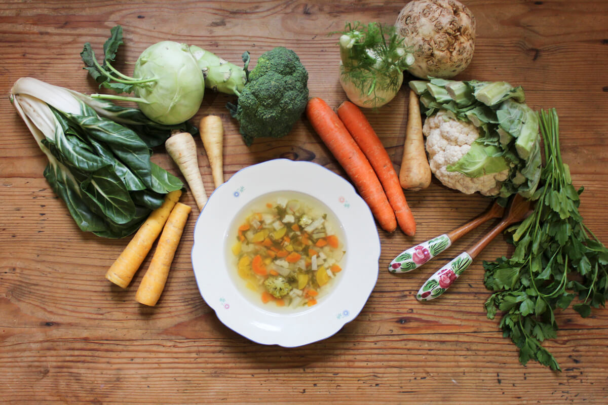 Basensuppe mit frischem Wurzelgemüse – Healthy Life Blog