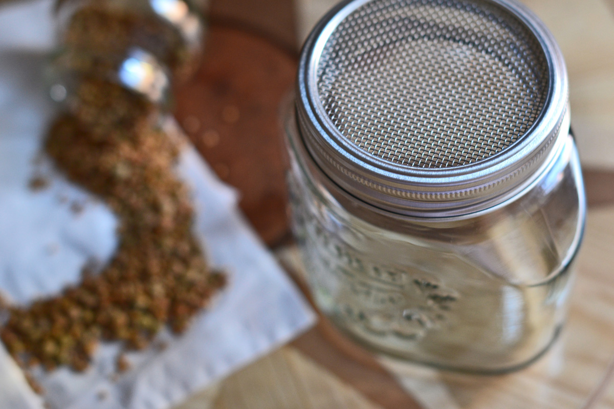 Keimglas mit Gitter-Deckel