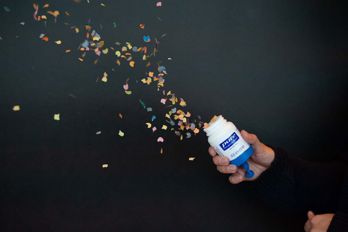 Upcycling von Verpackung als Party Popper